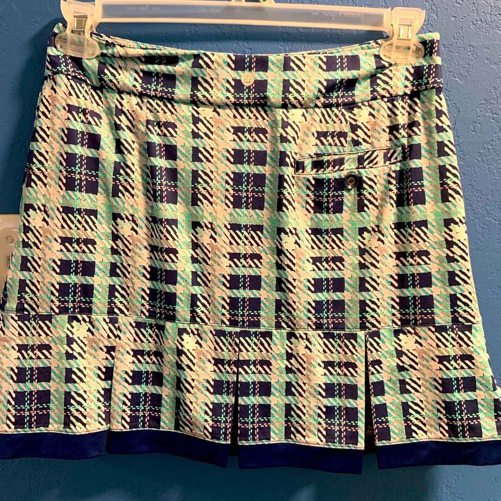 EP New York Plaid Pleated Skort Color Inky Size Small Golf Tennis Pickleball - Picture 4 of 11